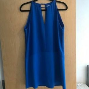 Electric blue Parker v-neck dress. Like new!